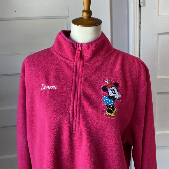 Disney Store Pink Minnie Mouse Monogrammed Pullover, Size XL - Picture 3 of 15
